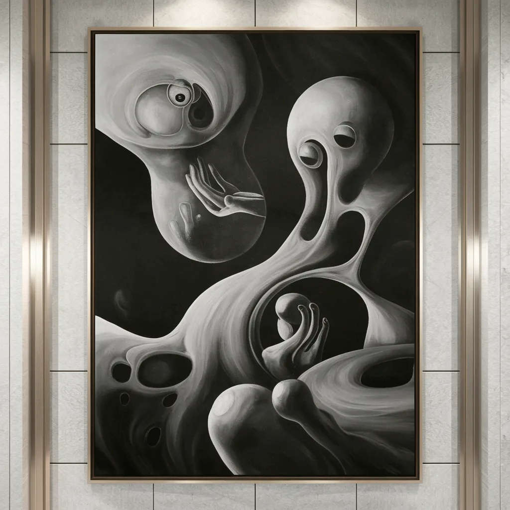 Artision’s secure QR code on premium artwork frame